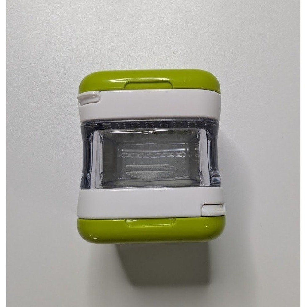RSVP Garlic Chopper Green Small Manual Rolling Mincer